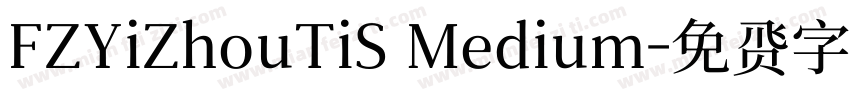 FZYiZhouTiS Medium字体转换